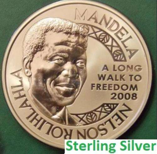 Nelson Mandela Robben Island Silver Proof Medallion