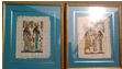 Framed Egyptian Papyrus Artwork - 2 for the price of 1 !