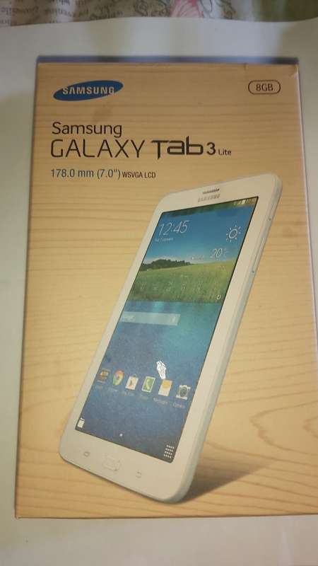 White Samsung Galaxy Tab 3 lite