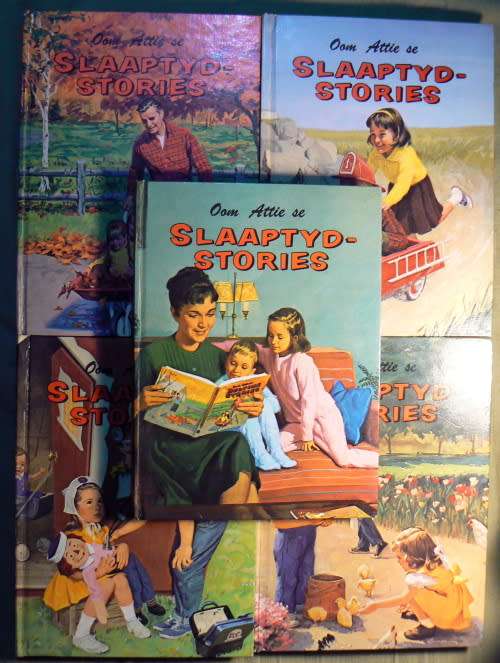 OOM ATTIE SE SLAAPTYD STORIES FULL RANGE OF AFRIKAANS BOOKS (1-5)