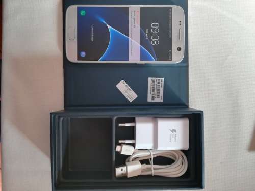 Samsung Galaxy S7 - Silver Titanium * Free Body Glove Cover *