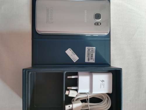 Samsung Galaxy S7 - Silver Titanium * Free Body Glove Cover *