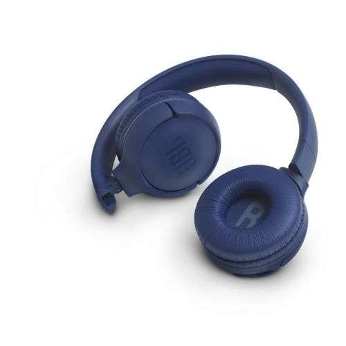 JBL T500BT Wireless On-Ear Headphones - Blue