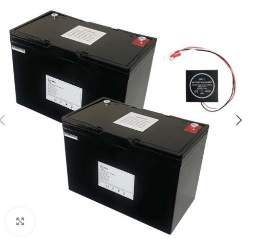 Hubble S-100A 1.2kWh 12V 100Ah Lithium Ion LiFePO4 Battery (FIRST LIFE CELLS)