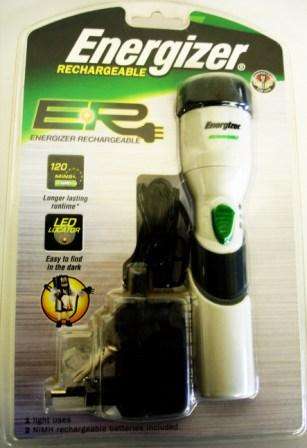ENERGIZER RECHARGABLE TORCH COMPLETE WITH CHARGER