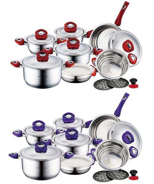 New Royalty Royalty Line 16-Piece Cookware Set - Nine-layered bottom with heat conduction