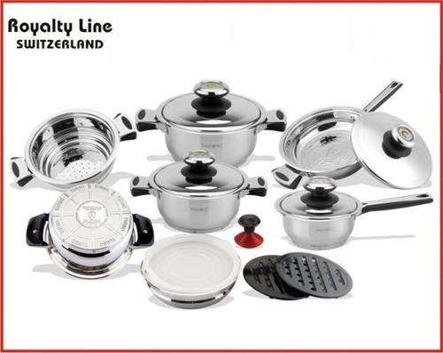 Royalty Line Solid TURBO BOTTOM 16-Piece Cookware Set