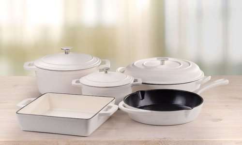 Nouvelle Cast Iron Eight-Piece Pot Set