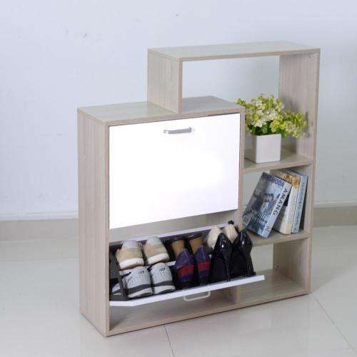 2 Door Shoe Cabinet With Storage Shelf