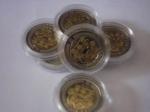 2011 SARB 90th Anniversary R5 Coins - UNC - Capsulated