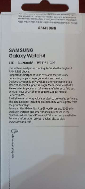 SAMSUNG GALAXY WATCH 4 LTE 44MM SMART WATCH