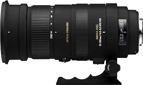 Sigma 50-500mm f/4-6.3 EX Auto/manual Canon mount & Hood