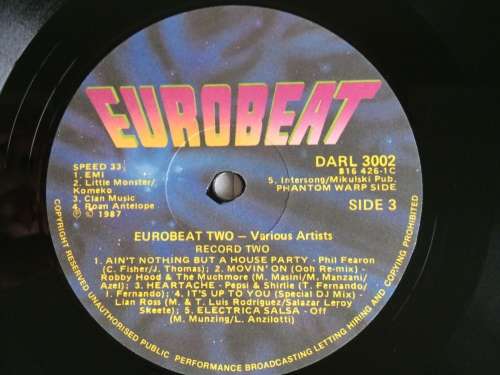 Eurobeat Volume 2 (2xVinyl LP)