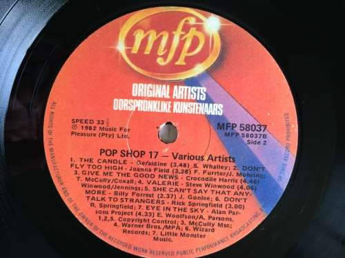 Pop Shop 17 (Vinyl LP) (Cover VG+, LP VG+)