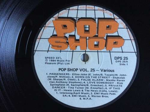 Pop Shop 25 (2 x Vinyl, LP, Compilation) (Cover G+ to VG, LP`s VG to VG+)