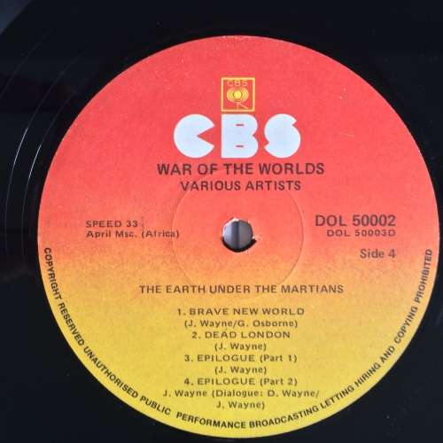 Jeff Wayne - The War Of The Worlds (Vinyl 2LP) (Cover VG+, LP`s VG+ to EX)