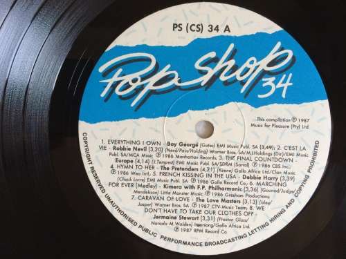 Pop Shop 34 (Vinyl LP) (Cover VG to VG+, LP VG)