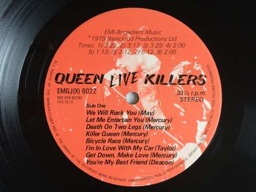 Queen - Live Killers (Vinyl 2LP) (Cover VG to VG+, LP`s VG+)