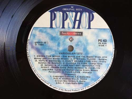 Pop Shop 43 (Vinyl LP) (Cover and LP VG to VG+) Record slight warp but plays fine