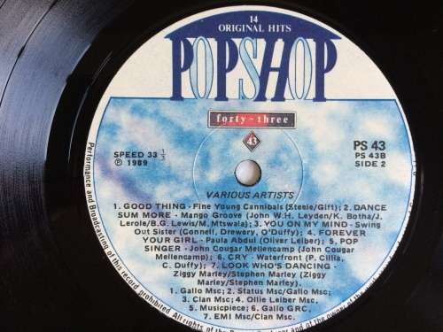 Pop Shop 43 (Vinyl LP) (Cover and LP VG to VG+) Record slight warp but plays fine