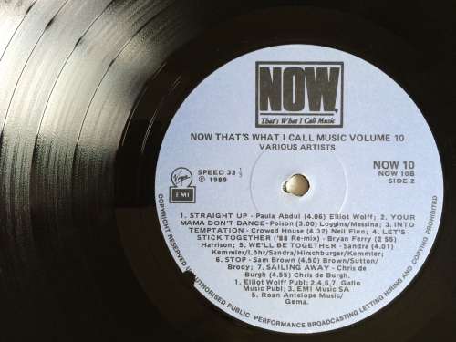 NOW That`s What I Call Music 10 (Vinyl LP) (Cover VG+, LP VG+)