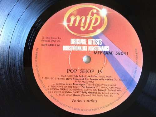 Pop Shop 19 (Vinyl LP) (Cover VG, LP Excellent)
