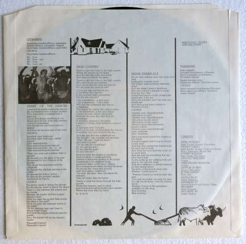 Juluka - African Litany (Vinyl LP) (Cover VG+, LP VG+)