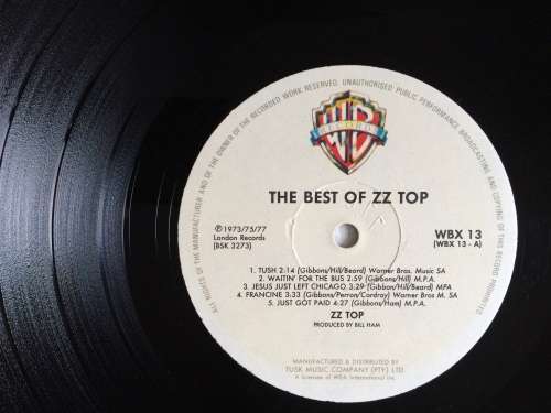 ZZ Top - The Best Of (Vinyl LP) (Cover and LP VG to VG+)