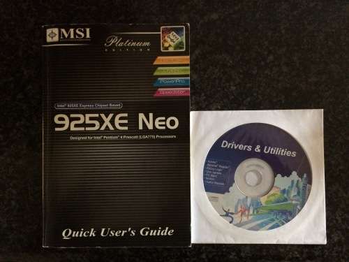 MSI 925XE Neo [Quick User`s Guide + Disc]
