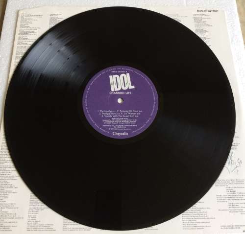 Billy Idol - Charmed Life (Vinyl LP) (Cover VG+, LP VG+) Inner Lyrics Sheet