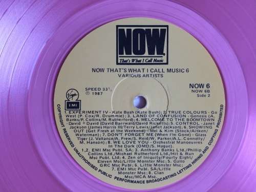 NOW That`s What I Call Music 6 (Pink Vinyl LP) (Cover VG+, LP EX)