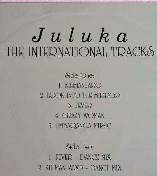 Juluka - The International Tracks  (Vinyl LP) (Cover VG+, LP VG+)