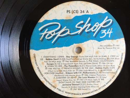 Pop Shop 34 (Vinyl LP) (Cover VG+, LP VG+)