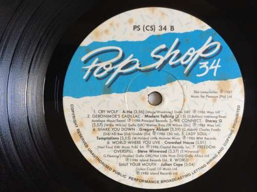 Pop Shop 34 (Vinyl LP) (Cover VG+, LP VG+)