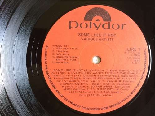 Various - Some Like It Hot (Vinyl LP) (Cover VG+, LP VG+)