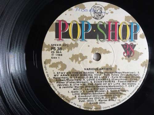 Pop Shop 38 (Vinyl LP) (Cover VG to VG+, LP VG+)