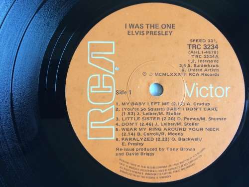 Elvis Presley - I Was The One (Vinyl LP) (Cover VG+, LP VG+)
