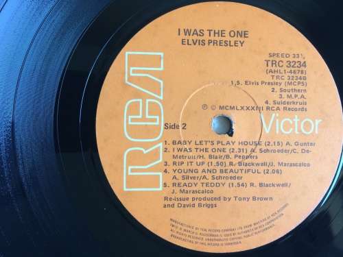 Elvis Presley - I Was The One (Vinyl LP) (Cover VG+, LP VG+)