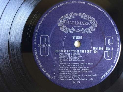 The Top Of The Poppers - The Best Of Top Of The Pops 1974  (Vinyl LP) (Cover VG, LP VG)