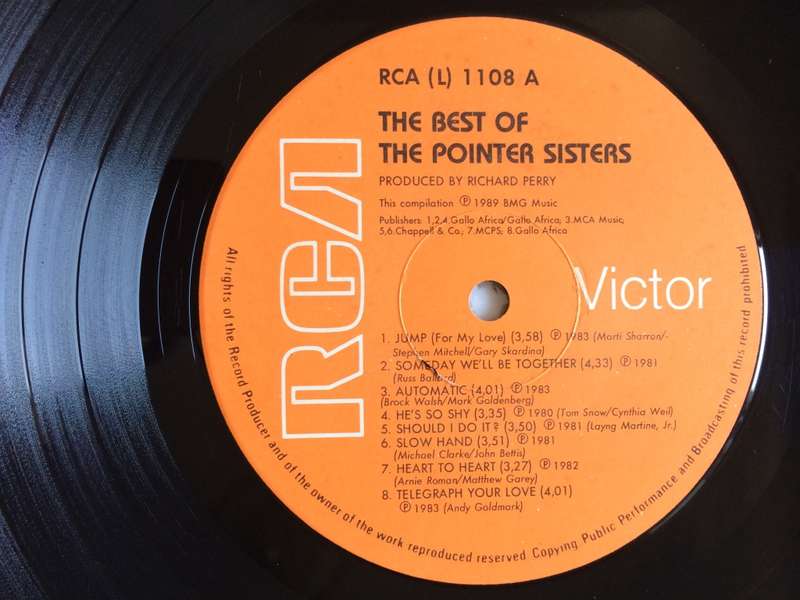 The Pointer Sisters - Jump (The Best Of The Pointer Sisters) (Vinyl LP) (Cover VG, LP VG+)
