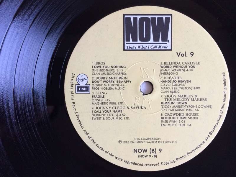 Various - Now That`s What I Call Music 9 (Vinyl LP) (Cover strong VG, LP VG to VG+)