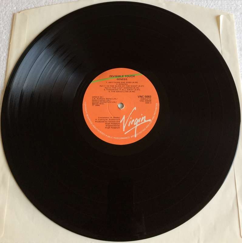 Genesis - Invisible Touch (Vinyl LP) (Cover VG+, LP VG+)