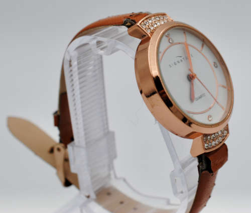 Signature Rose Gold Tone and Diamante Ladies Quartz Watch