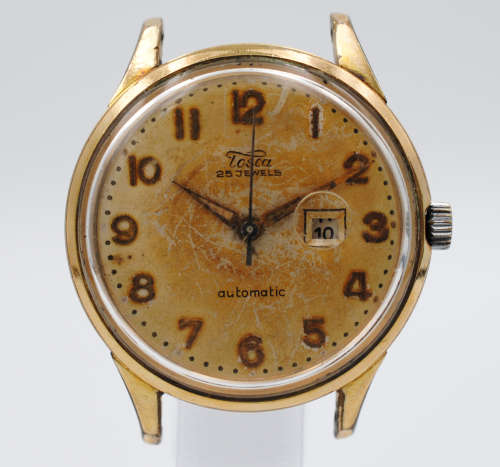 Tosca 25 Jewel Automatic Gold Plated Gents Watch