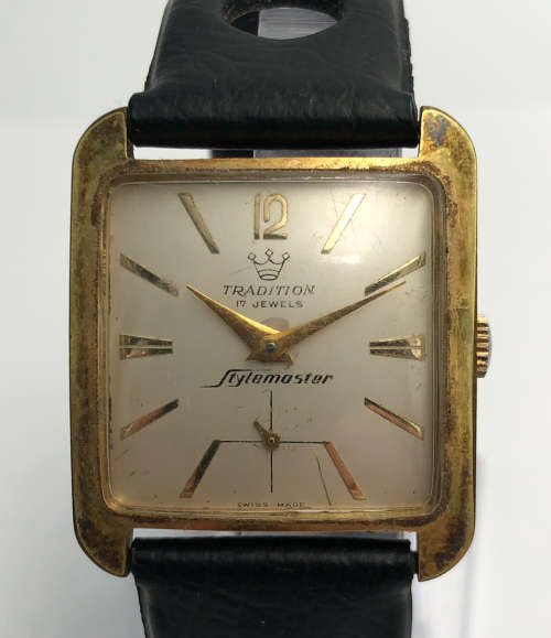 Tradition Stylemaster Goldplated 17 Jewel Gent`s Mechanical Dress Watch