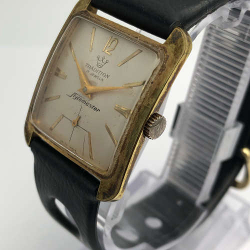Tradition Stylemaster Goldplated 17 Jewel Gent`s Mechanical Dress Watch