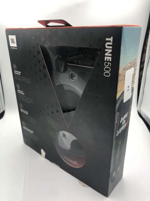 JBL Tune 500 On Ear Headphones Black (See Description)