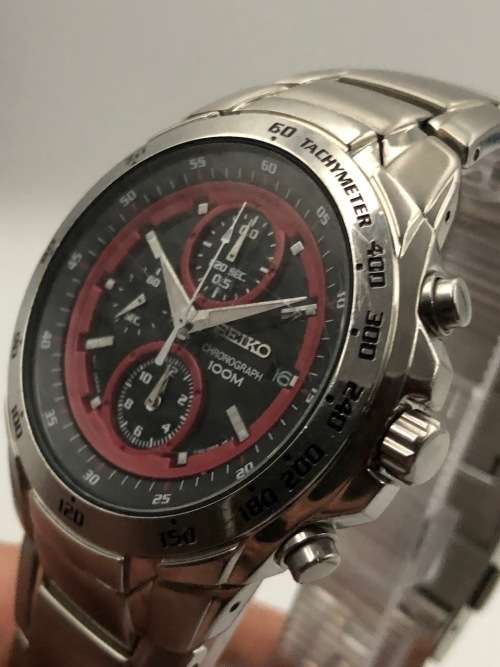 Vintage Seiko 7T92-0HE0 Stainless Steel Quartz Chronograph