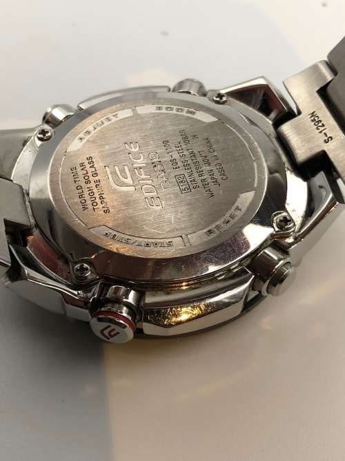 Casio Tough Solar Edifice EQS-1100 Men`s Chronograph Watch (for Service or Spares)
