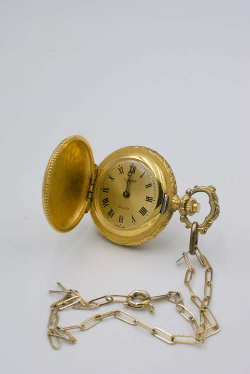 Tissot Gold Plated Pocket Watch (Quartz)